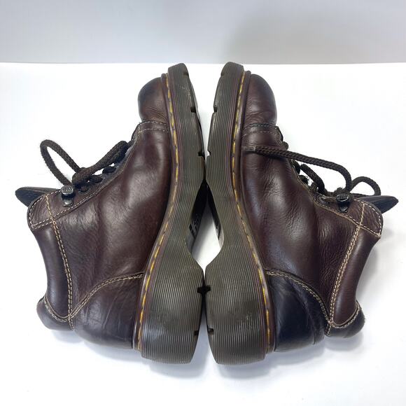 DR MARTENS 8542 England Chunky Platform Leather Ankle Boots in Brown Size 7M/8W - Picture 10 of 13